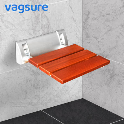 China Anti Slip Wall Mounted Shower Seat Non Barrier With Reinforced Aluminum Alloy Bracket supplier