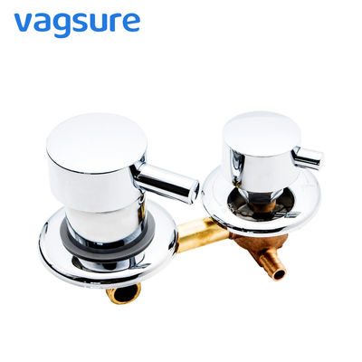 China Brass Material Shower Mixer Valve , Hot Cold Mixing Valve With 2 / 3 / 4 / 5 Outlet supplier