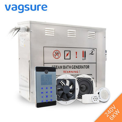 China 240V 6KW Electric Steam Generator With Touch Screen Design / MP3 Function supplier
