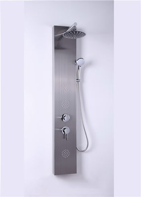 China Brushed Stainless Steel Shower Panel , Waterfall Shower Panel Corrosion Resistance supplier