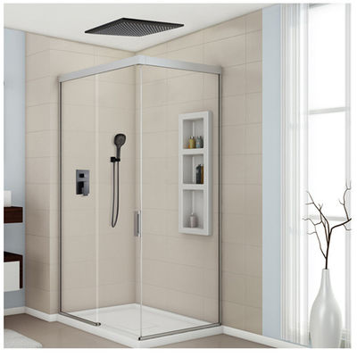 China 8-12 Inch Concealed Shower Faucet , Solid Brass Ceiling Shower Faucet Three Modes supplier