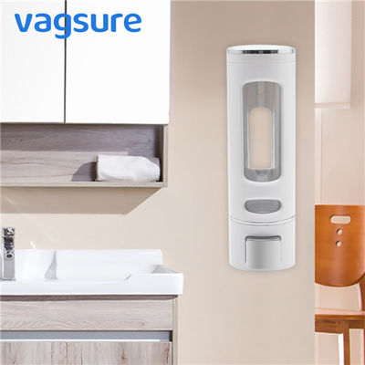China Hand Press Wall Mounted Liquid Soap Dispenser 400ML Volume With Visible Window supplier
