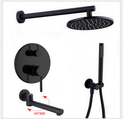 China Household Rust Proof Rain Shower Faucet , Round Head Wall Mount Shower Faucet supplier