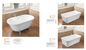 Various Size Acrylic Massage Bathtub / Acrylic Freestanding Tub White Color supplier