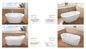 Various Size Acrylic Massage Bathtub / Acrylic Freestanding Tub White Color supplier