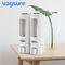 Double Heads Wall Mounted Liquid Soap Dispenser Waterproof ABS Plastic Material supplier