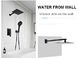Black Painted Shower Wall Faucet Stainless Steel Material Great Deforming Resistance supplier