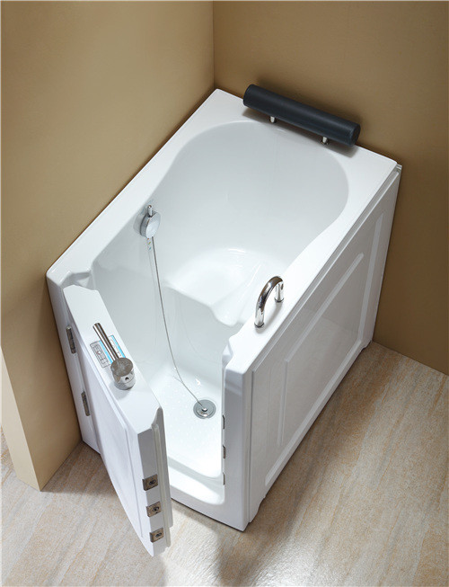 40 Inch Length Walk In Tub Shower Combo , Safety Anti Slip Small Walk