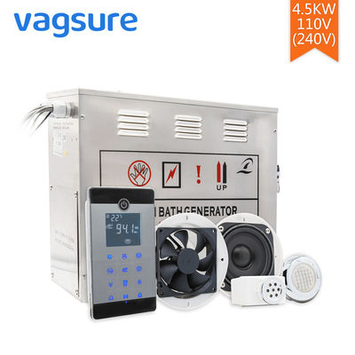 China AC 110V/220V Steam Sauna Equipment 304 Stainless Steel Material LCD Display Screen Control supplier