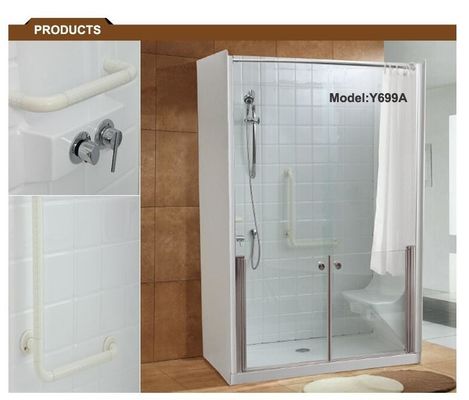 China Unique Design Walk In Bath And Shower Combo / Old People Bathtub Thermostatic Heater supplier