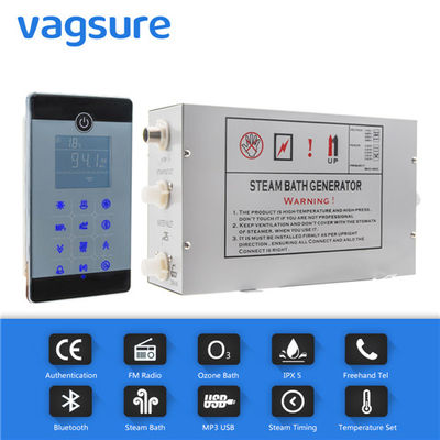 China Waterproof IPX5 Steam Bath Equipment With LCD Touch Screen / Bluetooth Control Panel supplier