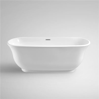 China Bowl Shaped Acrylic Massage Bathtub White Glossy Acid / Alkali / Pollution Resistant supplier