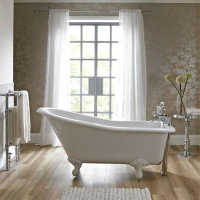 China 4 Foot Multi Color Acrylic Massage Bathtub Good Heat Retention With Mobile Faucet supplier