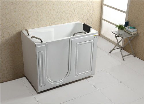 China Air Bubble Massage Walk In Tub And Shower Combination Glossy Surface Finish supplier