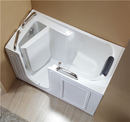 China Inward Door Open Walk In Bath And Shower Rectangle Shape For Older / Disable People supplier