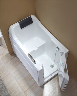 China 4mm Thickness Acrylic Safe Step Walk In Tub With High Backrest One Side Open supplier