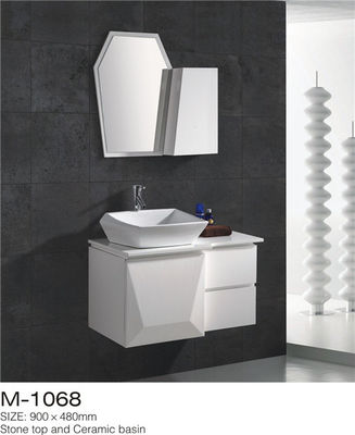 China Waterproof Bathroom Sinks And Vanities / Modern Bathroom Vanities MDF Material supplier