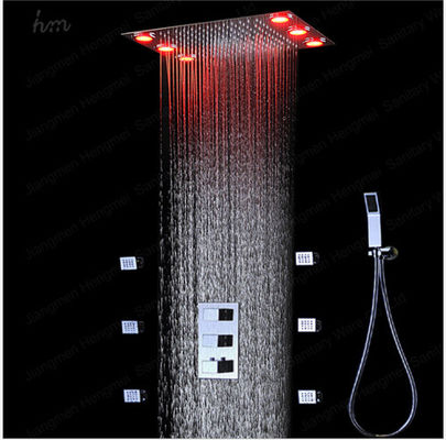 China Stainless Steel Shower Wall Faucet Multi Angle Adjustment Rainfall Shower Head Size 360*500MM supplier