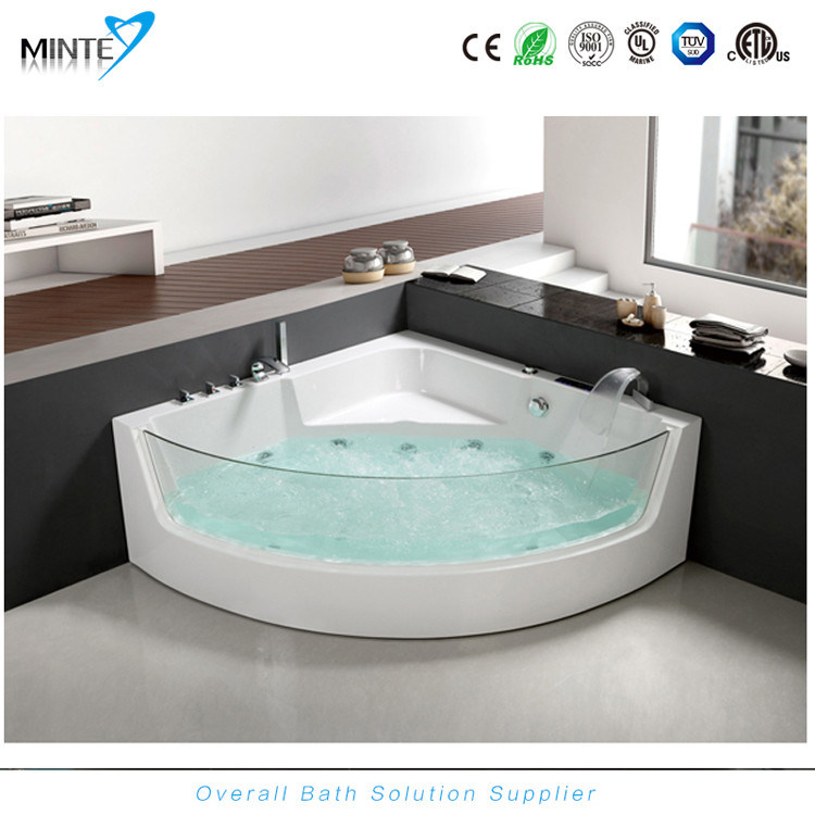Spa Classic Corner Jacuzzi Tub , Corner Whirlpool Tub With Transparent