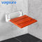 Anti Slip Wall Mounted Shower Seat Non Barrier With Reinforced Aluminum Alloy Bracket supplier