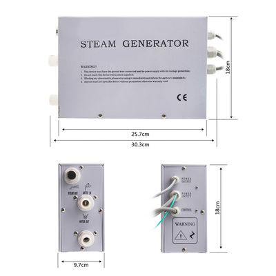 White / Black Mini Sauna Steam Machine , Steam Generator Kit For Steam Room supplier