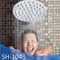 Water Saving Overhead Rainfall Shower Head / 5 Inch Shower Head Sliver Color supplier