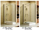 Square Acrylic Tray Corner Shower Enclosures , Three Panels Glass Shower Enclosure supplier