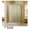 Rectangle Folding Frameless Glass Shower Enclosures With Stainless Steel Hinges Fixed supplier