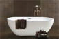 Simple Modern Acrylic Massage Bathtub / Small Stand Alone Tub Excellent Heat Retention supplier