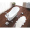Classical 67 Inch Acrylic Soaking Tubs , Zinc Alloy Claw Foot Freestanding Slipper Tub supplier