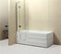 Weight 65/78KG Corner Walk In Tub , Step In Bathtub With Tempered Glass Screen supplier