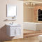 Double Doors Floating Sink Vanity , Wall Mounted Sink Cabinet With Mirror And Shelf supplier