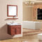 Double Doors Floating Sink Vanity , Wall Mounted Sink Cabinet With Mirror And Shelf supplier